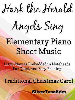cover image of Hark the Herald Angels Sing Elementary Piano Sheet Music